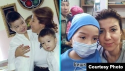 Дилноза Каримова с Диёрбеком до и после болезни