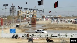 Пакистан–Ооганстан чек арасындагы Чаман шаарындагы өткөрмө бекети (архивдик сүрөт).