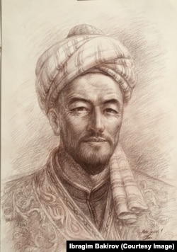 Махмуд Кашгари Барсканинин элеси. Автор – И.Бакиров. 24.5.2020. 