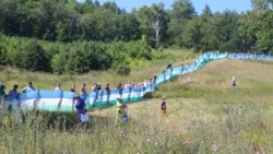 12 июльдә Куштауны яклау флешмобында 500ләп кеше катнашты