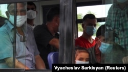 Общественный транспорт. Ашхабад, Июль, 2020 