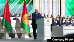 Выступ Лукашэнкі на пасяджэньні VII Усебеларускага народнага сходу, Менск, Беларусь, 18 сьнежня 2025 года