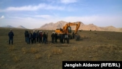 Баткенде мумия көмүлгөн учур. 14-октябрь, 2017-жыл.