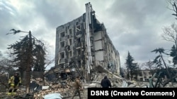 Последствия ракетного удара по Изюму Харьковской области, 4 февраля 2024 года 