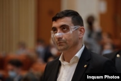 George Simion, președintele AUR.