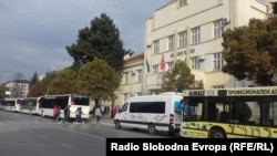 Автобуси за превоз на ученици во Битола. 