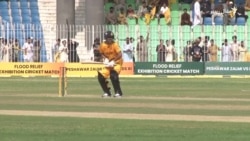 د پېښور کرکټ لوبغالي کې د سېلاب ځپلو لپاره خیراتي سیالي شوې