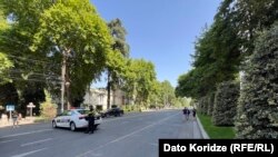 რუსთაველის გამზირზე საგამოძიებო მოქმედებები ტარდება, 11 ივლისი, 2025 წელი