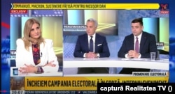 În ultima zi a campaniei electorale pentru turul al doilea, pe 16 mai, George Simion și Călin Georgescu au fost într-o emisiune la Realitaea Plus.
