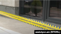 Armenia - A restaurant in Arzni is cordoned off by police after a shootout, June 10, 2025.