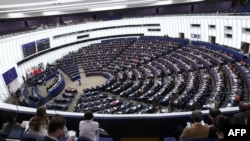 საილუსტრაციო ფოტო. ევროპარლამენტის სხდომათა დარბაზი