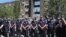 Armenia - Riot police are deployed outside a court building in Yerevan during a hearing on businessman Samvel Karapetian's arrest, June18, 2025.