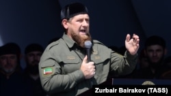 Рамзан Кадыров Мьянма мөселманнарын яклау чарасында чыгыш ясый. Грозный, 4 cентябрь 2017