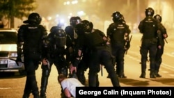 Imagine cu violențele forțelor de ordine la protestul din 10 august 2018