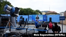 2021 წლის 2 ოქტომბერი, თბილისი. "ქართული ოცნება" გამარჯვების აღსანიშნავად ემზადება