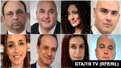 Николай Василев, Любомир Дацов, Станислава Армутлиева, Петър Илиев, Мария Бойчинова, Ради Найденов, д-р Антония Валентинова и Пламен Абровски (отляво надясно горе)