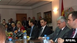 Министерот за финансии Зоран Ставрески и претставници на ММФ 