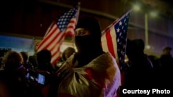 Лорена Берия на одной из акций