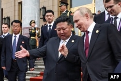 Rus prezidenti Wladimir Putin we Demirgazyk Koreýanyň lideri Kim Jong Un 3-nji sentýabrda Pekinde duşuşdy.