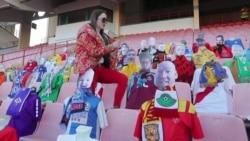 Cardboard Cutouts Join Belarusian Fans In Europe's Only Active Soccer League