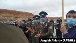 Церемония открытия контрольно-пропускного пункта «Отукчу» на трассе Сох-Риштан, 1 апреля 2021 г.