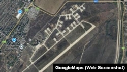 Российский военный аэродром в Джанкое (Крым). Скриншот с GoogleMaps