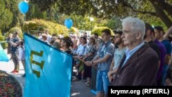 Траурний захід до 75-ї річниці депортації кримських татар з півострова, Ялта, Крим, 18 травня 2019 року