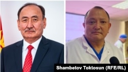 Алымкадыр Бейшеналиев и Сабырбек Джумабеков. Коллаж.