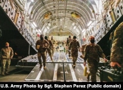 ამერიკელი სამხედრების ჩასვლა გერმანიაში ევროპაში ნატოს ერთობლივი სამუშაო ჯგუფის გაძლიერების ფარგლებში.