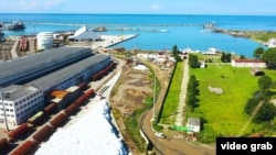 Noul port din Poti, Georgia, ianuarie 2022.