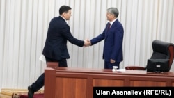 Абдиль Сегизбаев и Алмазбек Атамбаев, 28 апреля 2016 г.