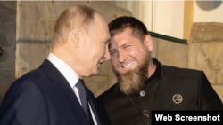 Президент Владимир Путин и глава Чечни Рамзан Кадыров