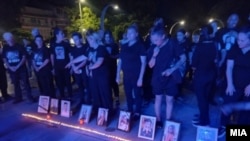 Родители на загинатите во дискотеката „Пулс“ во Парк на Револуцијата, Кочани, 11 јули 2025