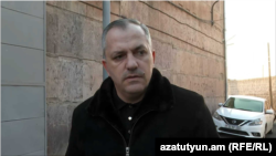 Armenia - Samvel Shahramanian, the former Nagorno-Karabakh president, talks to reporters, Yerevan, December 3, 2025. 