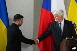 Украин жана чех президенттери. Прага, 4-май 2025-жыл