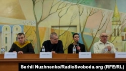 Բելառուսից ազատ արձակված քաղբանտարկյալներ Վլադիմիր Լաբկովիչ,Վիկտոր Բաբարիկո, Մարիա Կոլեսնիկովա, Ալեքսանդր Ֆեդուտա, դեկտեմբերի 14,2025թ.