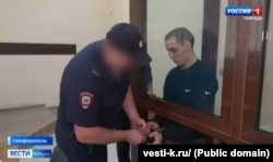 Кримчанин Мамут Бєлялов під час винесення вироку в підконтрольному РФ Київському районному суді Сімферополя – скріншот з відео програми «Вести.Крым»