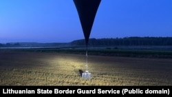 Балён з кантрабандай, які прызямліўся ў Літве ў кастрычніку 2025