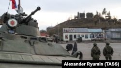 Российские миротворцы в Лачине, ноябрь 2020 г.