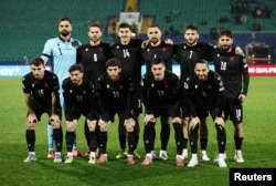 Сборная Грузии в матче против Болгарии