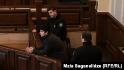 მიხეილ კალანდია სასამართლო სხდომაზე, 21 თებერვალი.
