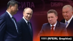 Коллаж: Путин, Си Цзиньпин, Сечин и Миллер