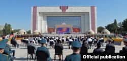 Торжественное мероприятие на площади «Ала-Тоо», 31 августа 2020 г.