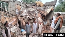 افغانستان کې د تېرې مياشتې د سېلابونو وروسته د ويجاړۍ يو انځور
