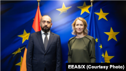 სომხეთის საგარეო საქმეთა მინისტრი არარატ მირზოიანი კაია კალასს შეხვდა.