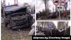 Автокырсык болгон жерден тартылган сүрөттөр. Чыңгыз Айтматов проспекти.