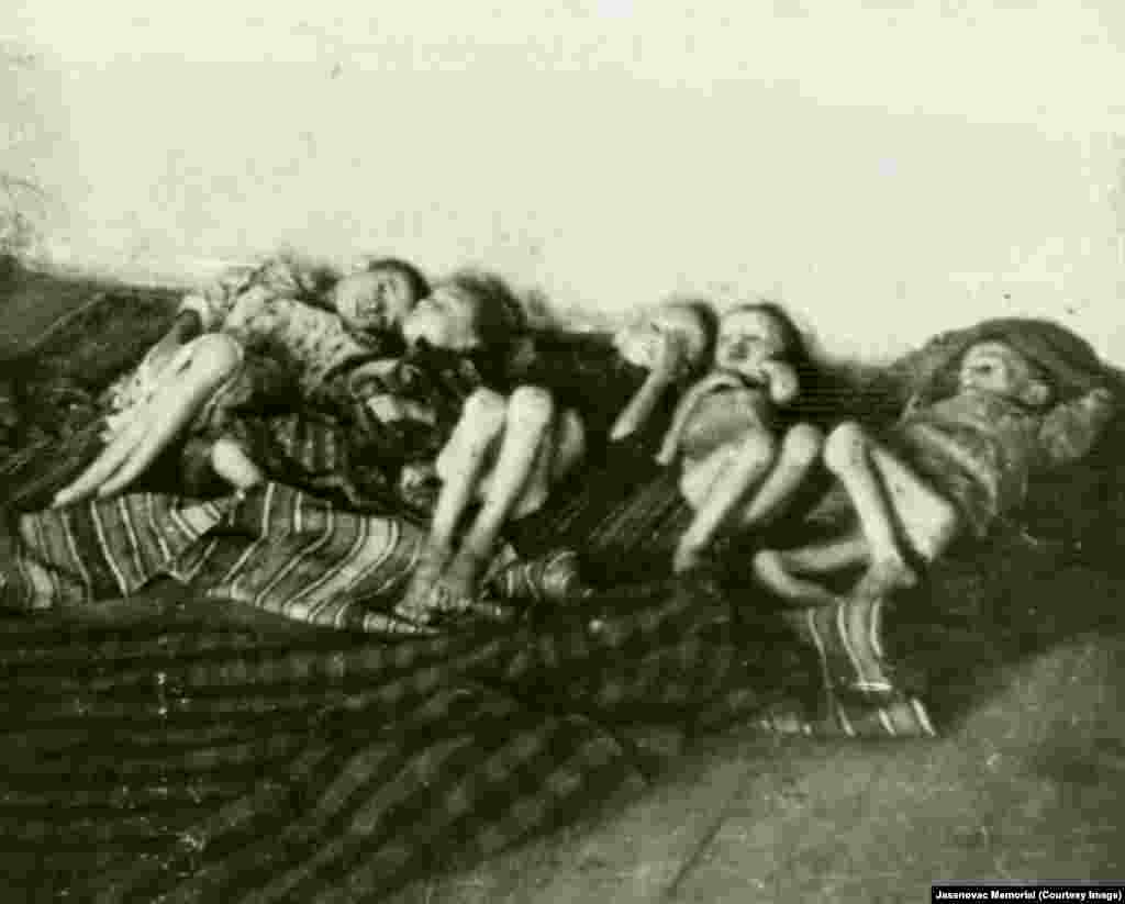 The children's hospital at the Stara Gradiska concentration camp for women and children, where thousands were exterminated. Diana Budisavljevic entered the hospital on October 23, 1941.