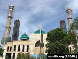 Ташкенттеги Исламабад мечитинин курулушу.