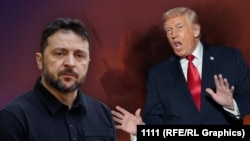 Коллаж: Зеленский и Трамп