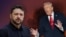 Коллаж: Зеленский и Трамп